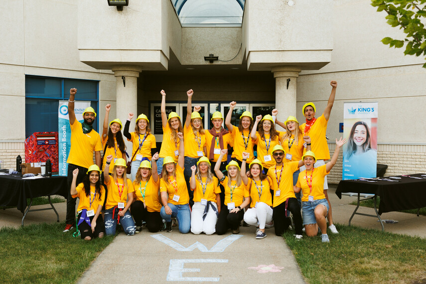 Student leaders at Orientation