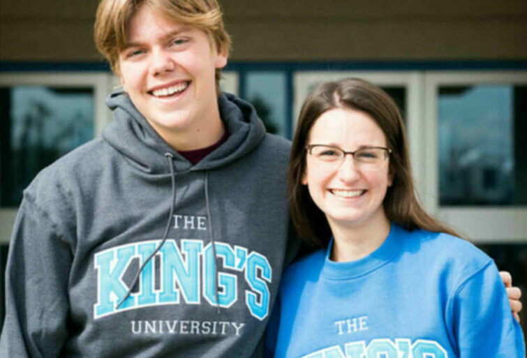 Student's wearing hoodies from King's online shop.